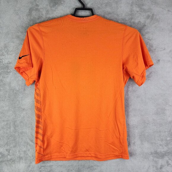 Men's Orange Nike Dri-Fit OSU Cowboys Shirt Short Sleeve Crew Neck Size S - Picture 7 of 10